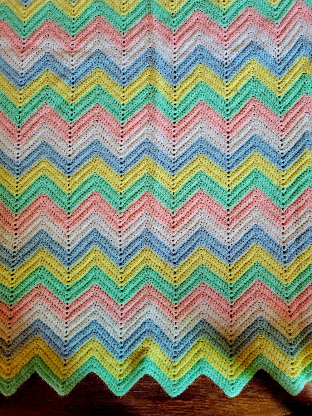 Vintage Gramma-made Baby Blanket